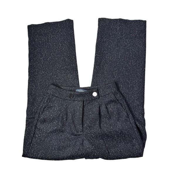 Modcloth High-Waisted Tweed Flannel Wide Leg Trouser Pants Womens 4 - Picture 5 of 11